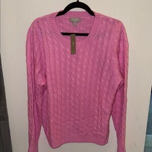 NWT J. Crew Cashmere Cable Sweater BM214